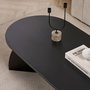 Nordure Melina Mesa de Café Negro Madera